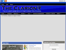 Tablet Screenshot of hhsclarionnews.com